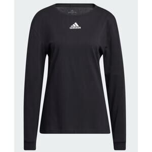 Adidas Women’s Long Sleeve Performance Tee – Black